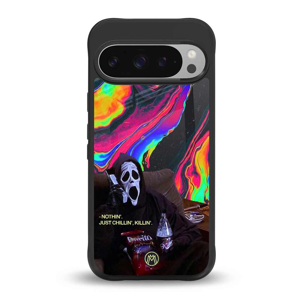 chillin killin back phone cover | glass case for google pixel 9 pro