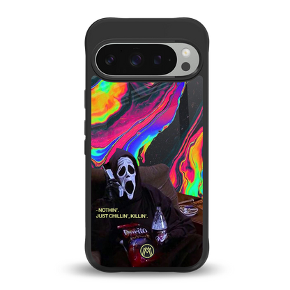 chillin killin back phone cover | glass case for google pixel 9 pro xl