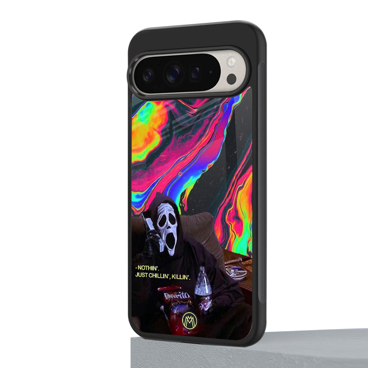chillin killin back phone cover | glass case for google pixel 9 pro xl