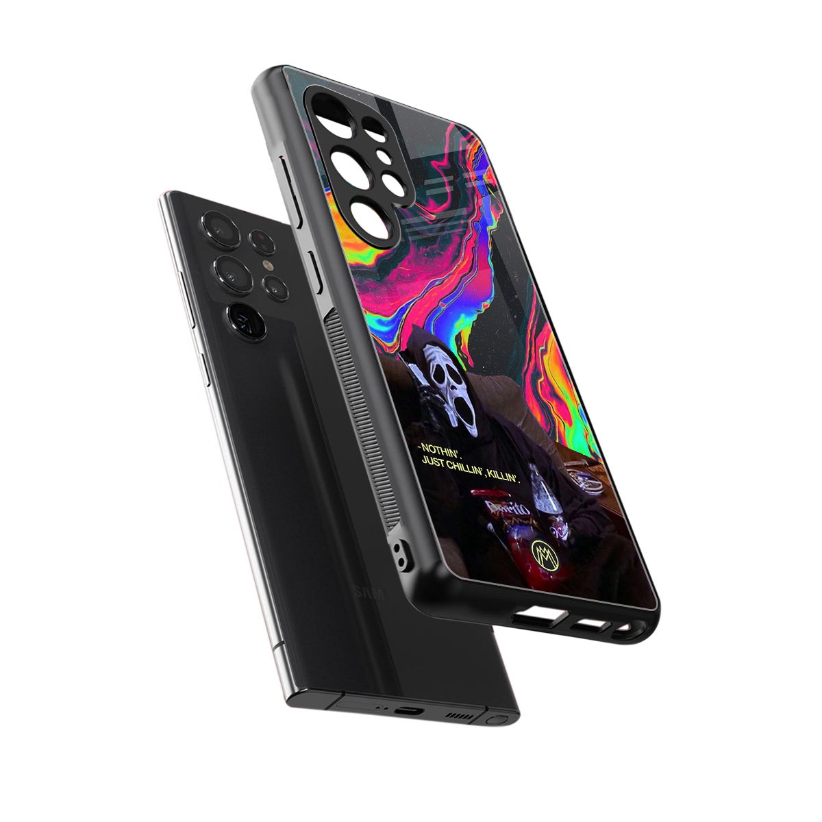 chillin killin back phone cover | glass case for samsung galaxy s25 ultra