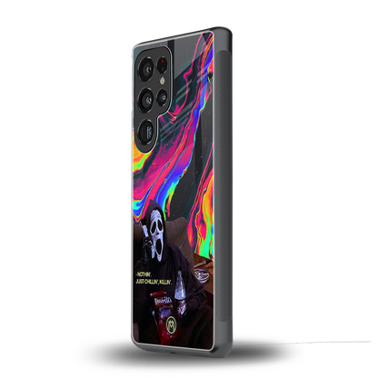 chillin killin back phone cover | glass case for samsung galaxy s25 ultra
