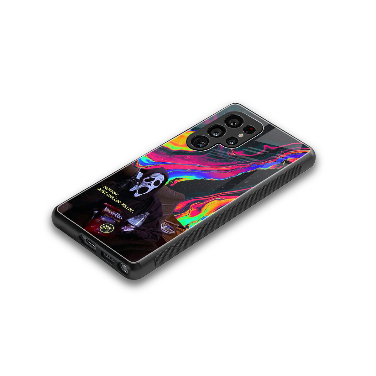 chillin killin back phone cover | glass case for samsung galaxy s25 ultra