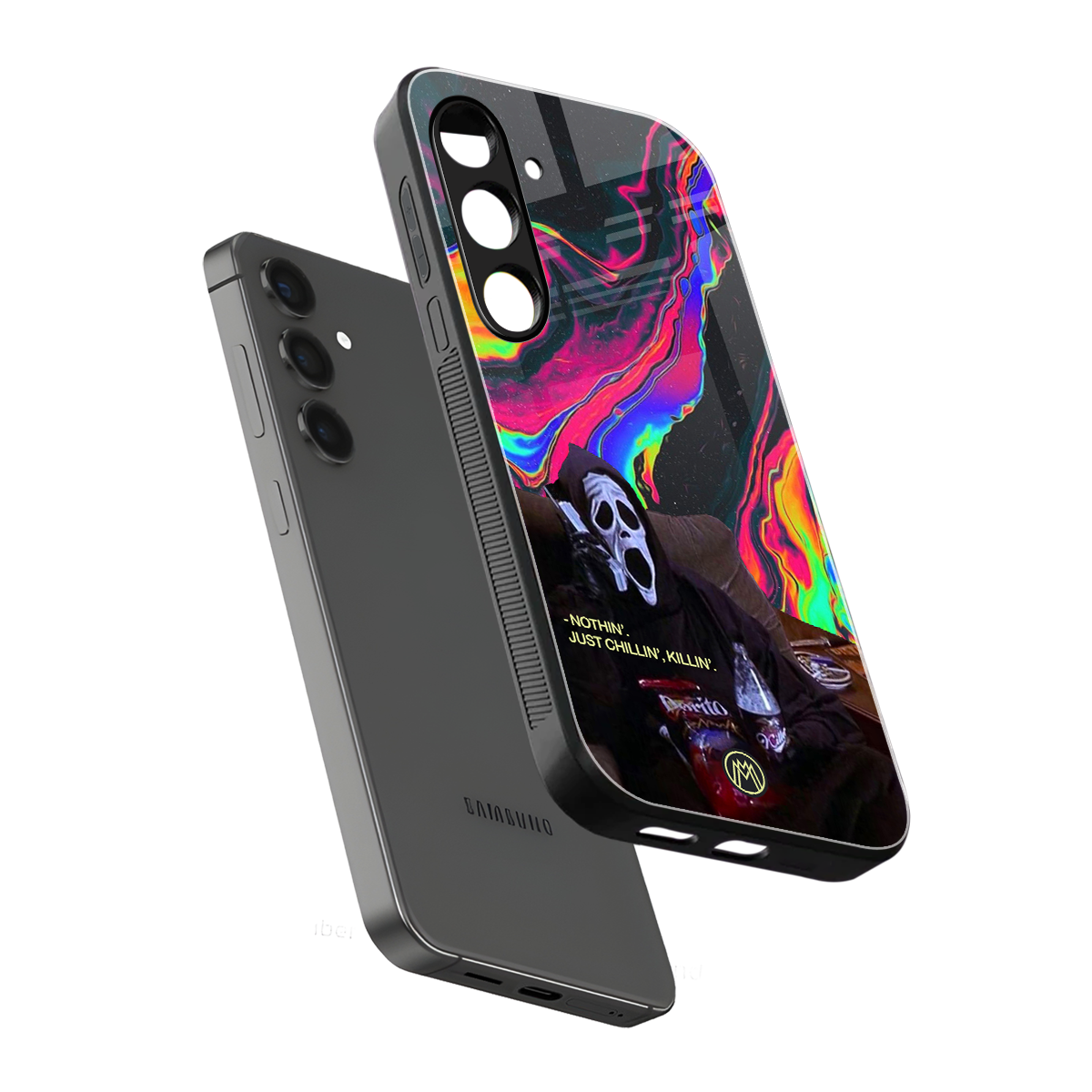 chillin killin back phone cover | glass case for samsung galaxy s24