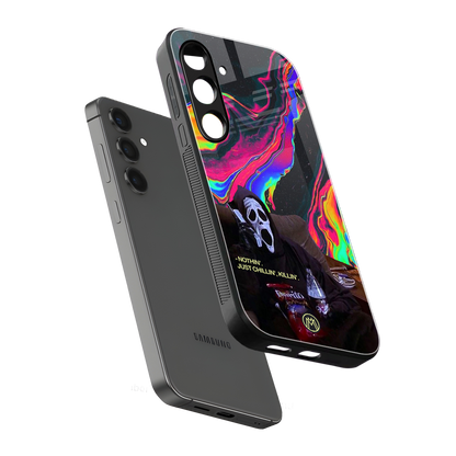 chillin killin back phone cover | glass case for samsung galaxy s24 fe