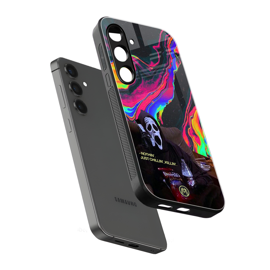 chillin killin back phone cover | glass case for samsung galaxy s25