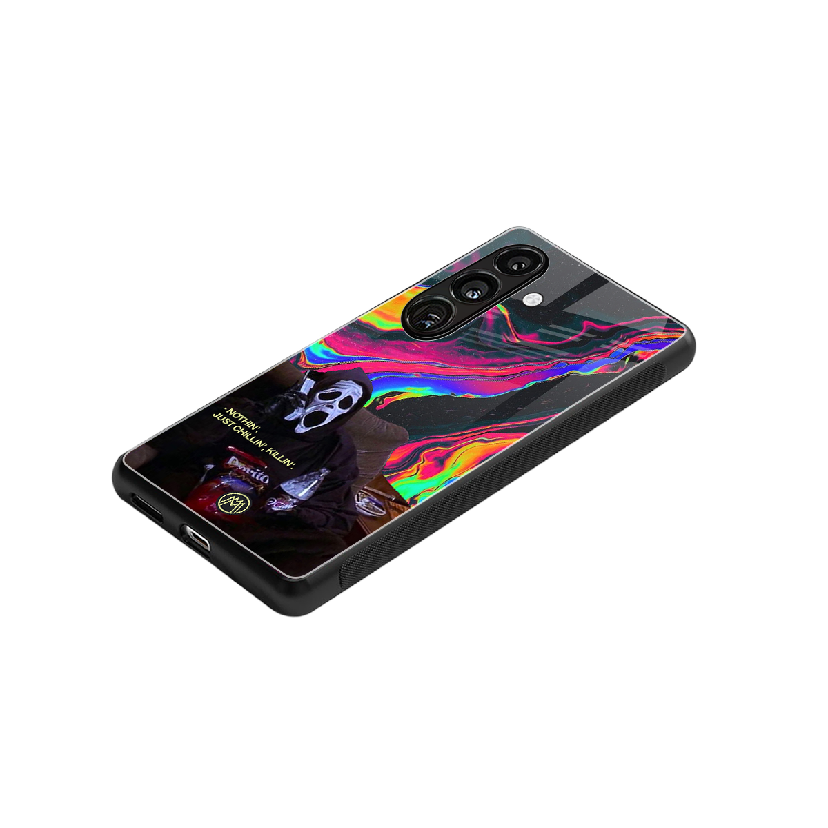 chillin killin back phone cover | glass case for samsung galaxy s23 plus
