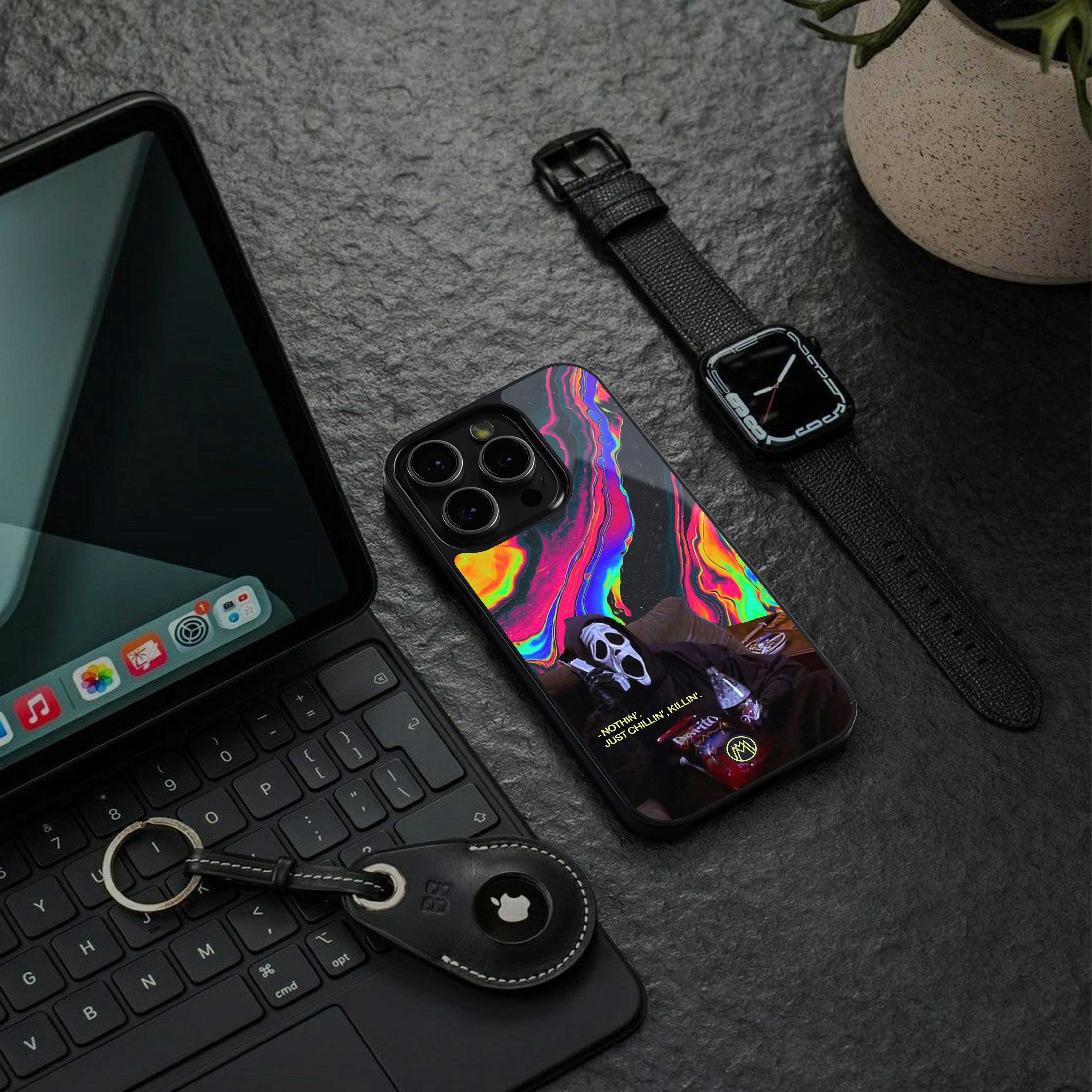 chillin killin back phone cover | glass case for Google Pixel 6A