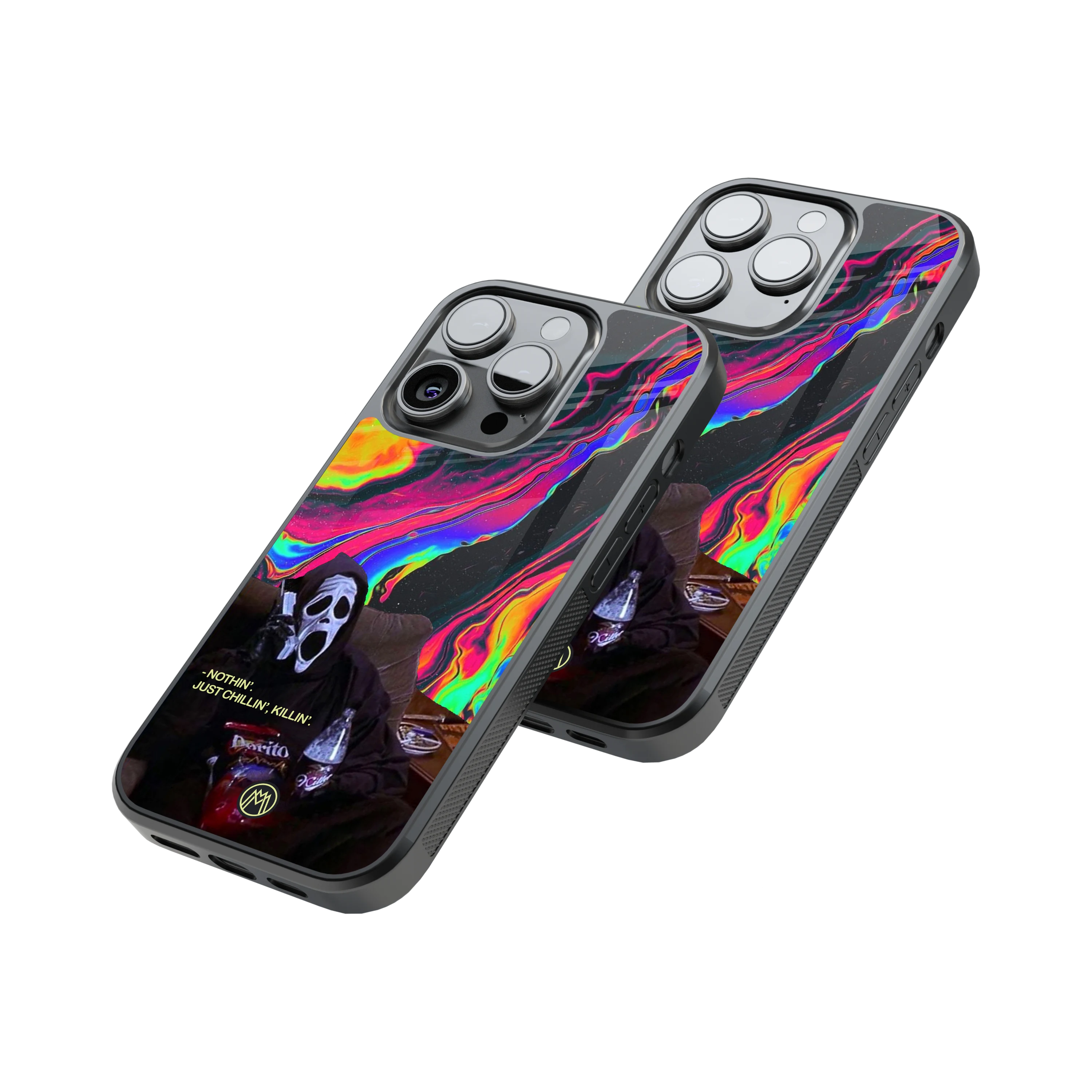 Protective Glass Back Phone Case Compatible with iPhone, Samsung, OnePlus, Pixel & More