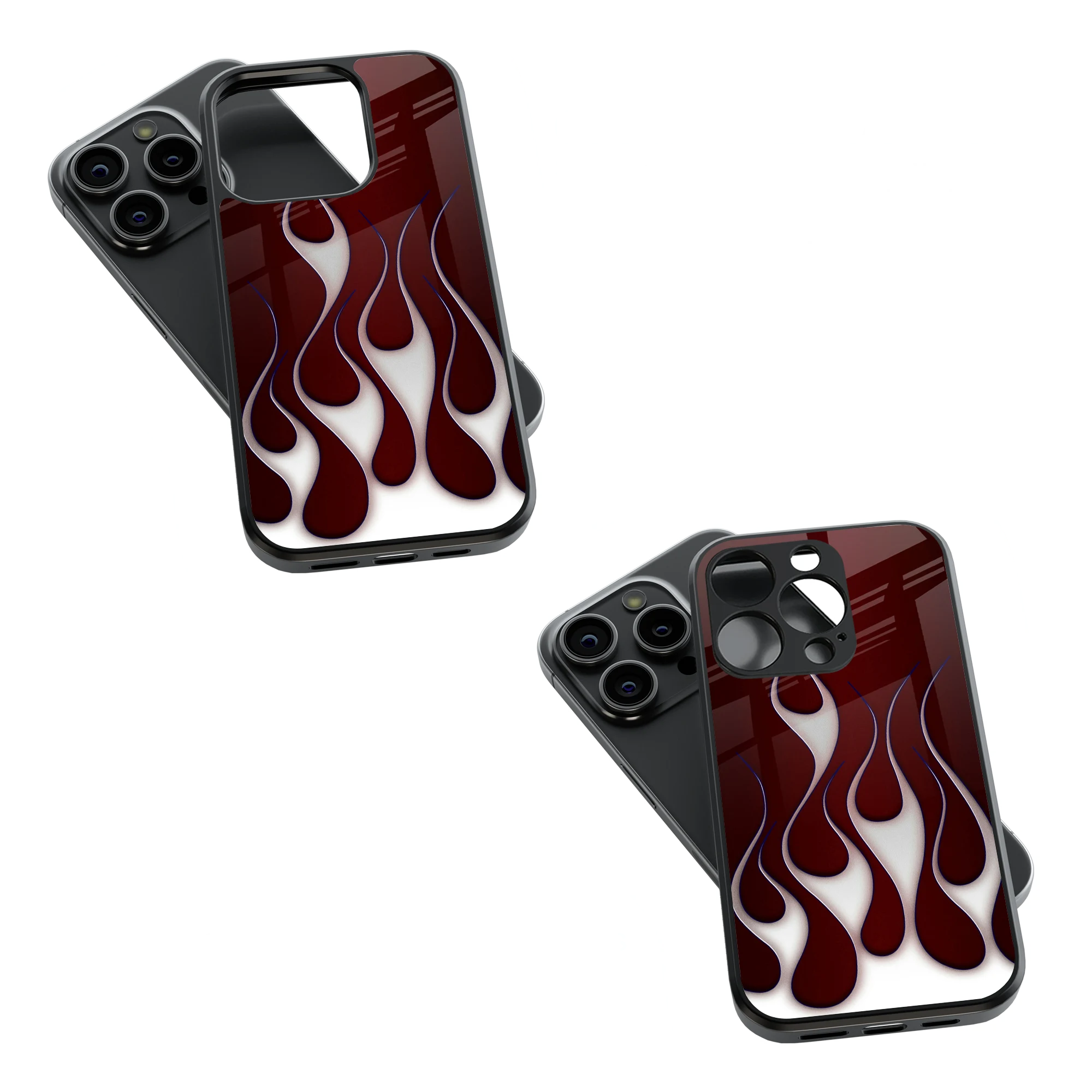 Trendy Glass Back Mobile Case for iPhone, Samsung, Redmi, OnePlus, Google Pixel, Motorola