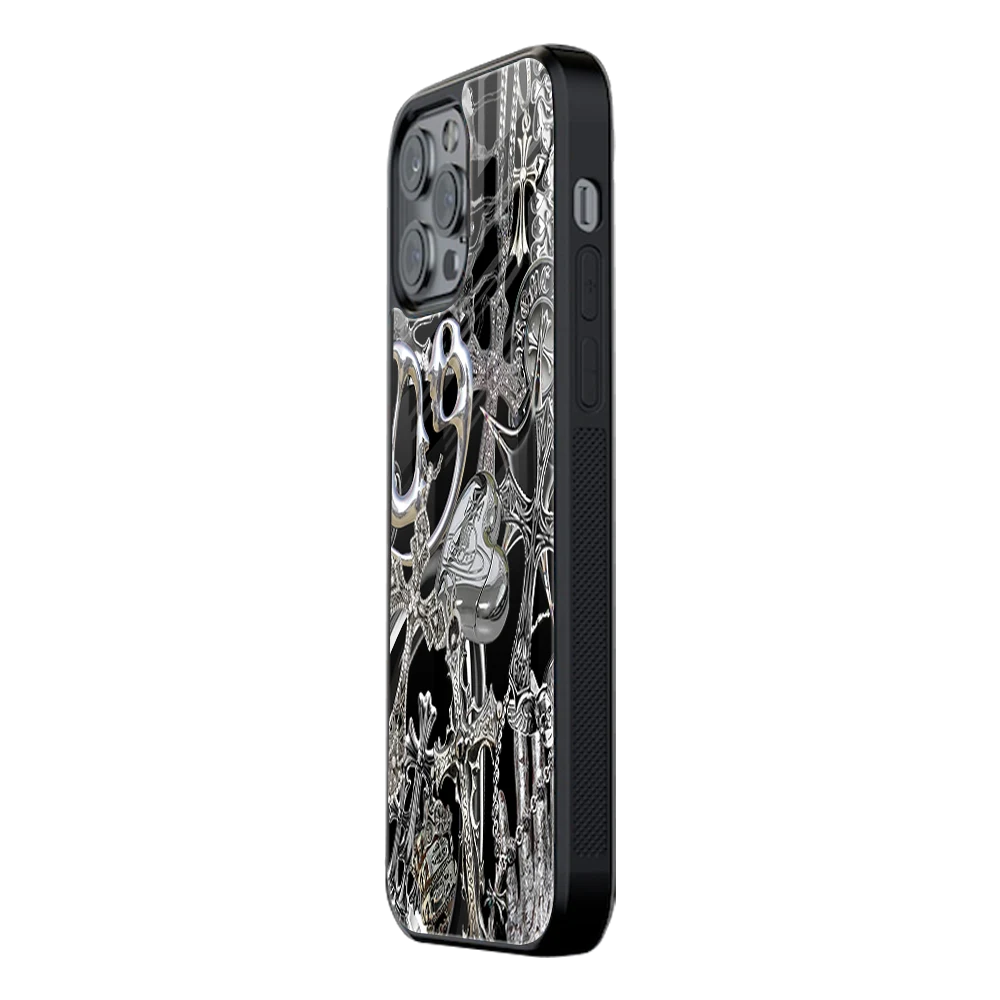 Slim Glass Back Phone Case for Multiple Brands iPhone, Samsung, Redmi, OnePlus, Oppo, Vivo