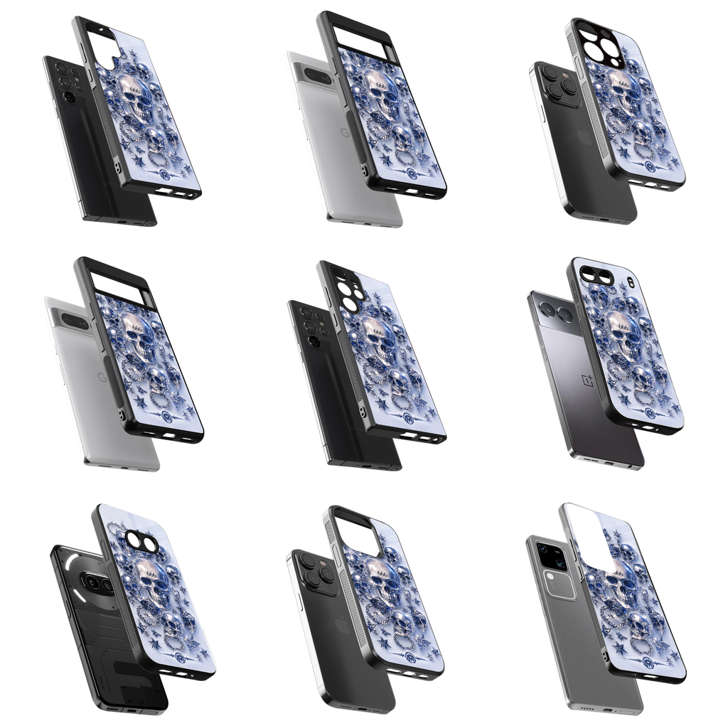 Durable Glass Back Mobile Case for iPhone, Samsung, OnePlus, Google Pixel, Redmi, Vivo, Oppo