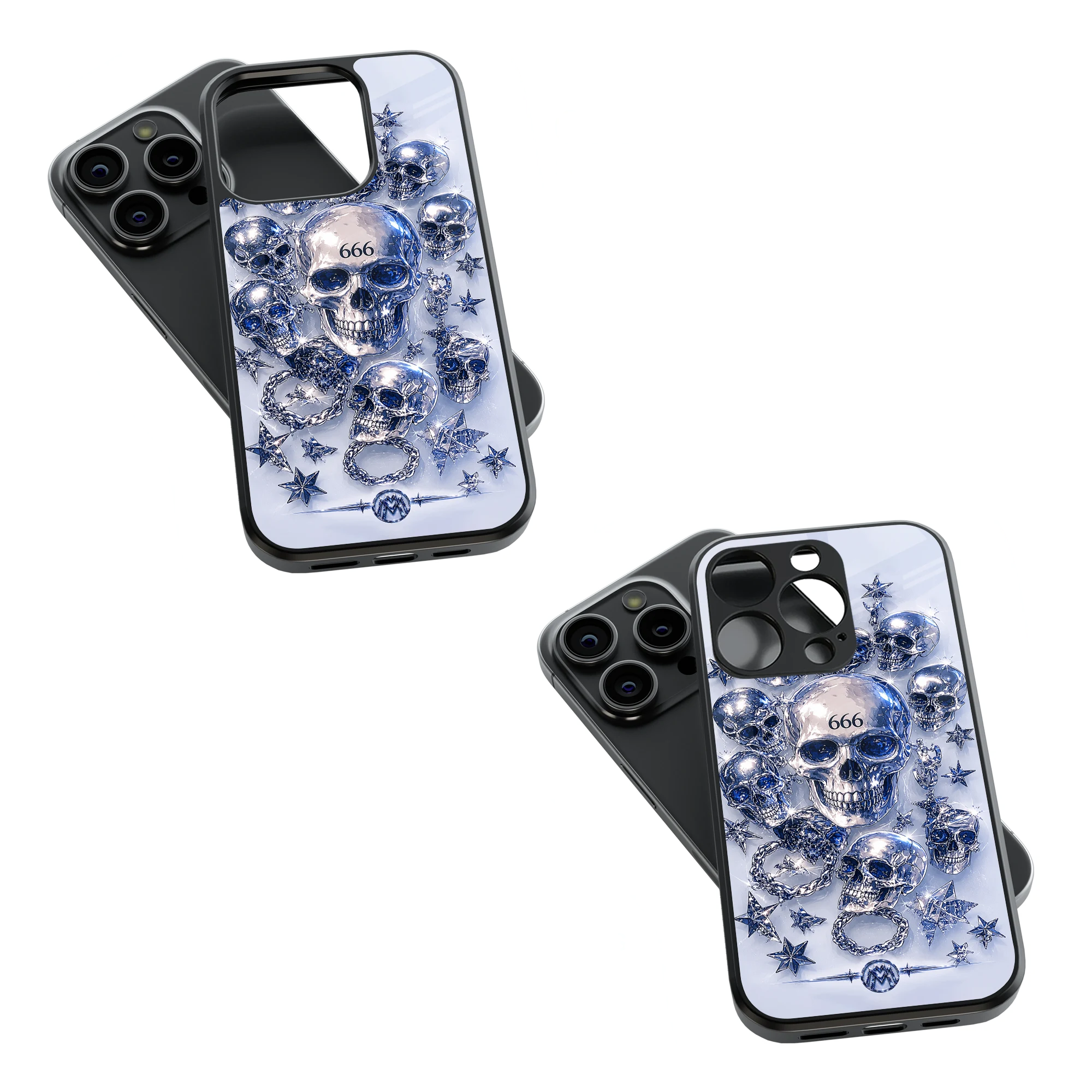 Trendy Glass Back Mobile Case for iPhone, Samsung, Redmi, OnePlus, Google Pixel, Motorola
