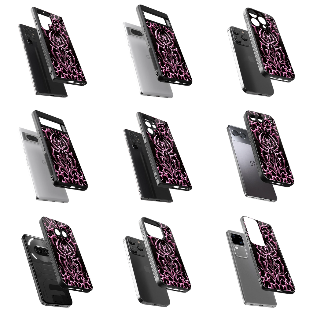 Durable Glass Back Mobile Case for iPhone, Samsung, OnePlus, Google Pixel, Redmi, Vivo, Oppo
