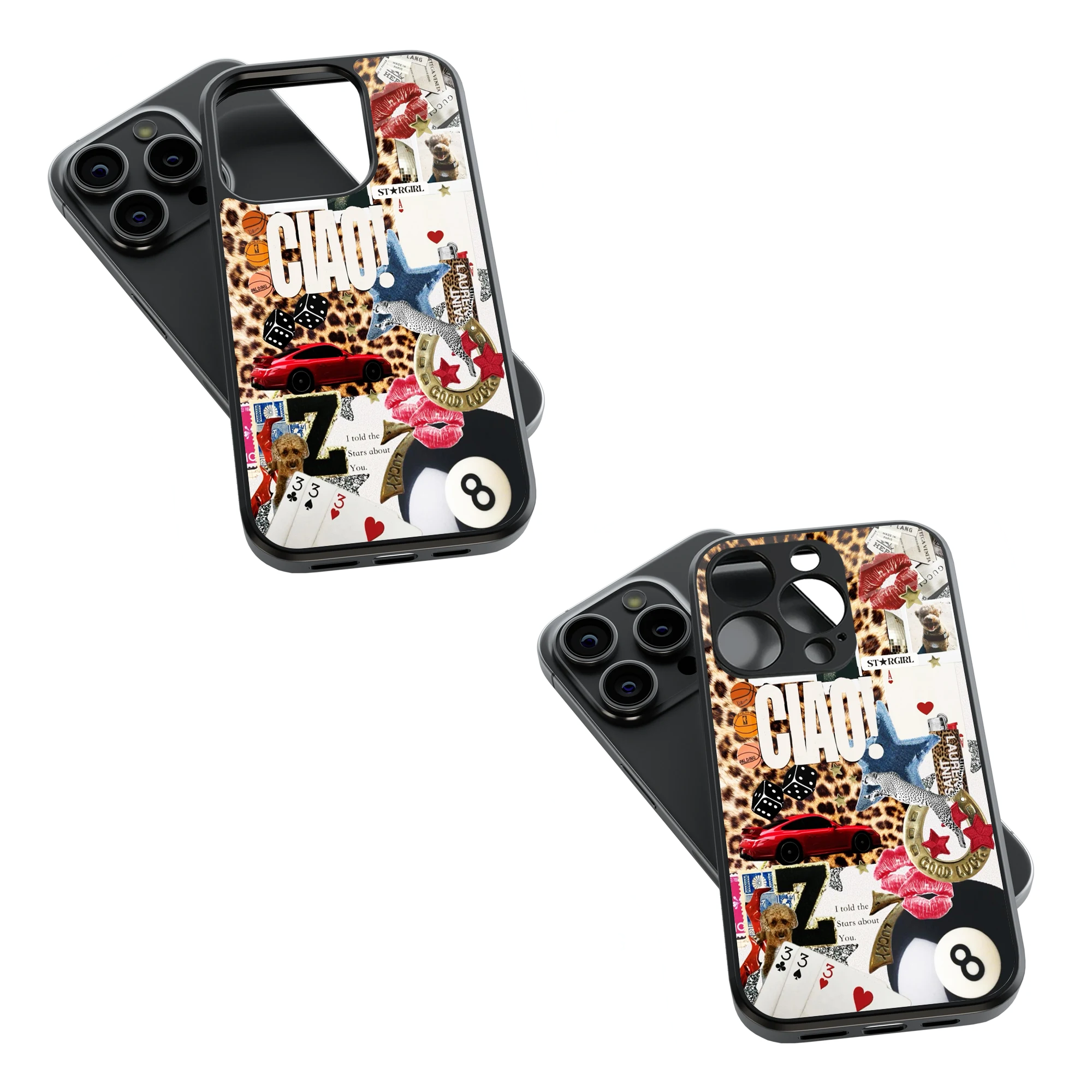 Trendy Glass Back Mobile Case for iPhone, Samsung, Redmi, OnePlus, Google Pixel, Motorola
