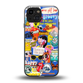 classic collage aesthetic back phone cover | glass case for iphone 13 mini