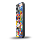 classic collage aesthetic back phone cover | glass case for iphone 13 pro max