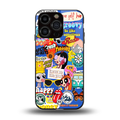 classic collage aesthetic back phone cover | glass case for iphone 13 pro