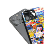 classic collage aesthetic back phone cover | glass case for iphone 14