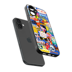 classic collage aesthetic back phone cover | glass case for iphone 16