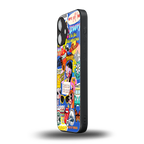 classic collage aesthetic back phone cover | glass case for iphone 16