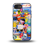 classic collage aesthetic back phone cover | glass case for iphone 16e