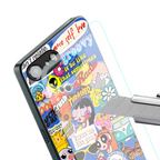 classic collage aesthetic back phone cover | glass case for iphone 16e