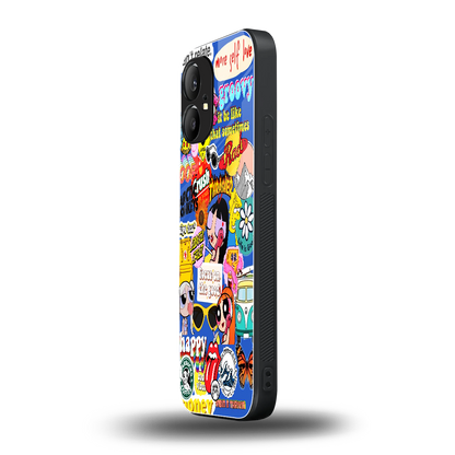 classic collage aesthetic back phone cover | glass case for nothing phone 1
