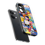 classic collage aesthetic back phone cover | glass case for oneplus nord 3