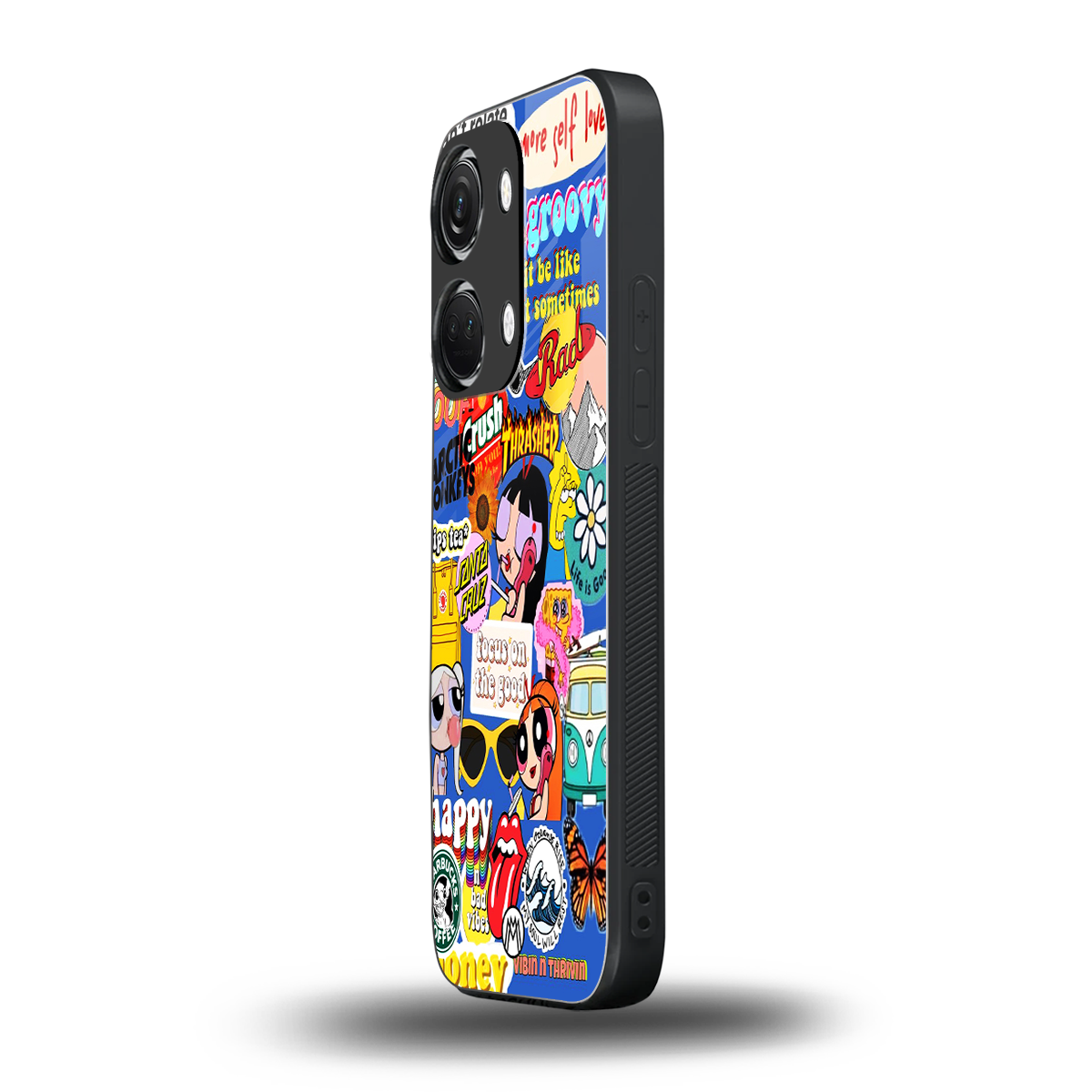 classic collage aesthetic back phone cover | glass case for oneplus nord 3