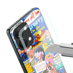 classic collage aesthetic back phone cover | glass case for oneplus nord 3