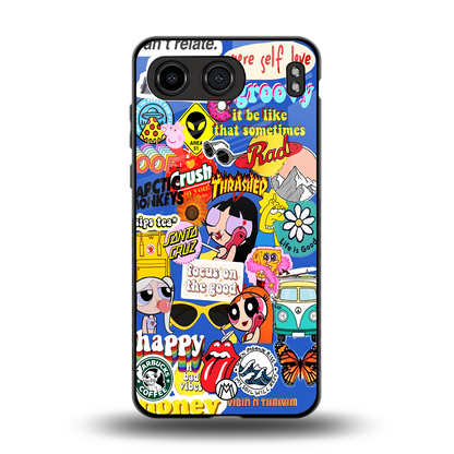 classic collage aesthetic back phone cover | glass case for oneplus nord 4