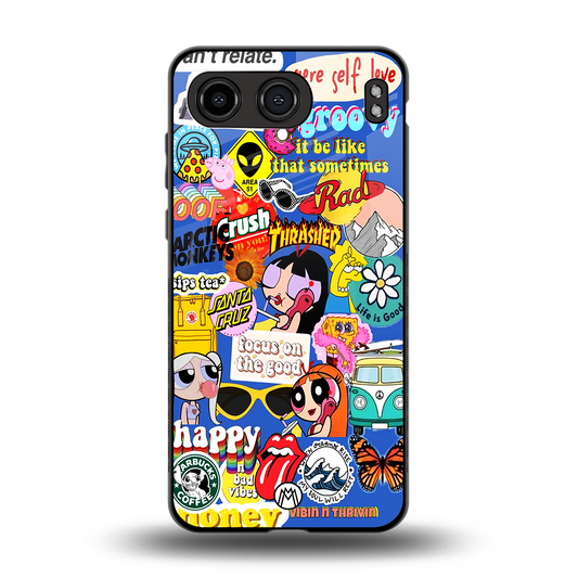 classic collage aesthetic back phone cover | glass case for oneplus nord 4