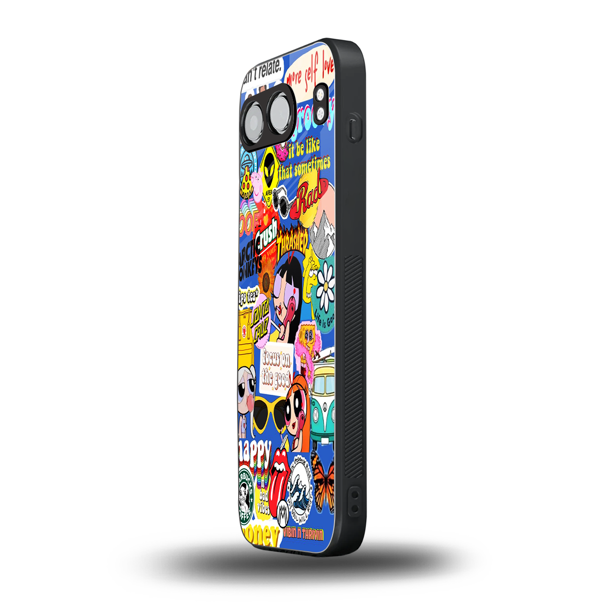 classic collage aesthetic back phone cover | glass case for oneplus nord 4