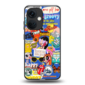 classic collage aesthetic back phone cover | glass case for oneplus nord ce 3
