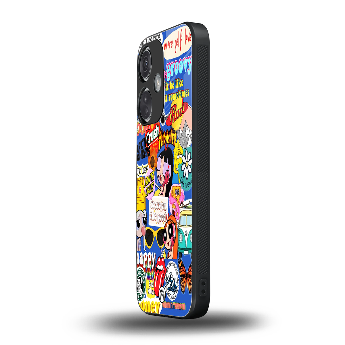 classic collage aesthetic back phone cover | glass case for oneplus nord ce 3