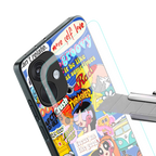 classic collage aesthetic back phone cover | glass case for oneplus nord ce 3