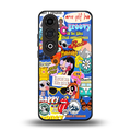 classic collage aesthetic back phone cover | glass case for oneplus nord ce 4