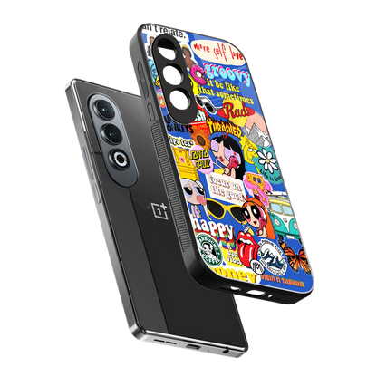 classic collage aesthetic back phone cover | glass case for oneplus nord ce 4
