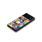 classic collage aesthetic back phone cover | glass case for google pixel 6 pro