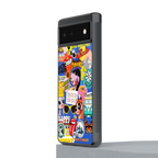 classic collage aesthetic back phone cover | glass case for Google Pixel 6A