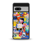 classic collage aesthetic back phone cover | glass case for Google Pixel 7