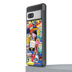 classic collage aesthetic back phone cover | glass case for Google Pixel 7