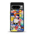 classic collage aesthetic back phone cover | glass case for google pixel 8 pro
