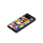 classic collage aesthetic back phone cover | glass case for google pixel 8 pro
