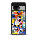 classic collage aesthetic back phone cover | glass case for Google Pixel 8