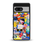 classic collage aesthetic back phone cover | glass case for Google Pixel 8