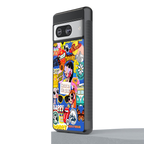 classic collage aesthetic back phone cover | glass case for Google Pixel 8