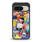 classic collage aesthetic back phone cover | glass case for google pixel 9