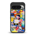 classic collage aesthetic back phone cover | glass case for google pixel 9 pro