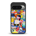 classic collage aesthetic back phone cover | glass case for google pixel 9 pro